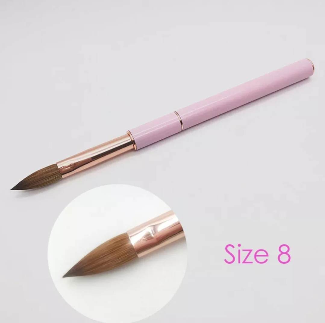 size 8 acrylic brush 